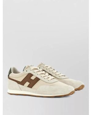 Hogan Suede Low-Top Trainers - Natural