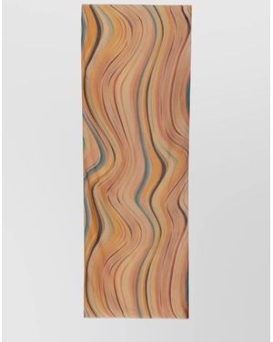 Paul Smith Linen Swirl Pattern Scarf - Natural