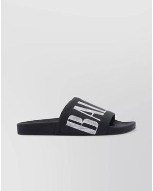 Balenciaga Cotton Slide Sandals - Multicolour