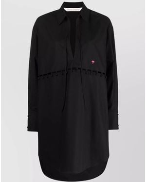 Palm Angels Mini Shirt Dress - Black