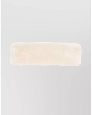 TOTEME Plush Shearling Wide Headband - Natural