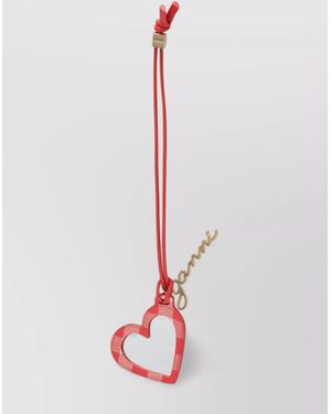 Ganni Heart Shaped Mirror Bou - White