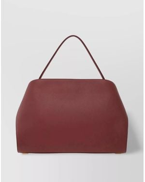 Ferragamo Embrace Medium Leather Tote Bag - Red