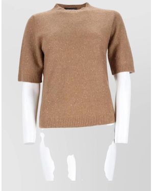 Fabiana Filippi Cashmere Silk Wool Alpaca Sweatshirt - White
