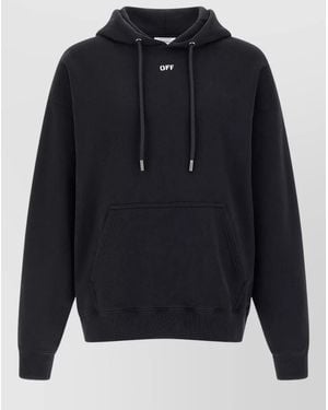 Off-White c/o Virgil Abloh Spray Arrow Skate Hooded Knit Sweatshirt - Blue