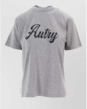 Autry Script-Logo T-Shirt - Grey