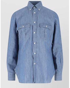 Finamore 1925 Casual Shirt - Blue