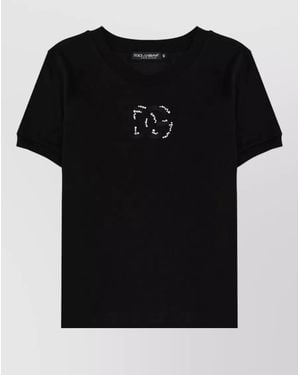 Dolce & Gabbana Logo Cotton T-Shirt - Black