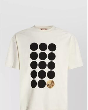 Marni Cotton Printed Short-Sleeve T-Shirt - White