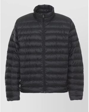Canada Goose Quilted Down Jacket High Neck Zip Pockets - Black