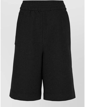 Dries Van Noten Cotton Bermuda Shorts - Black