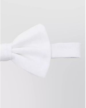 Emporio Armani Cotton Bow Tie - White
