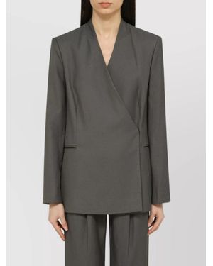 Loulou de Saison Single-Breasted Blazer - Grey