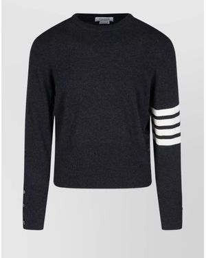Thom Browne Cashmere Crewneck Jumper - Blue