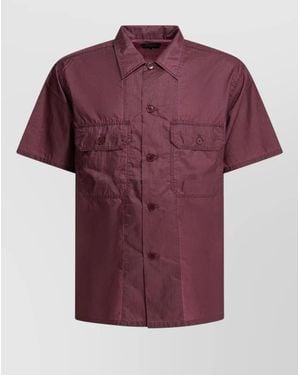 Beams Plus Nylon Casual Shirt - Red