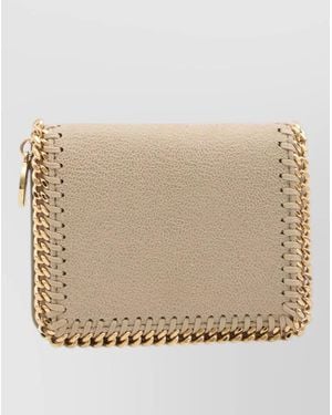 Stella McCartney Faux Leather Bifold Wallet - Natural