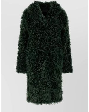 Prada Shearling Coat - Green