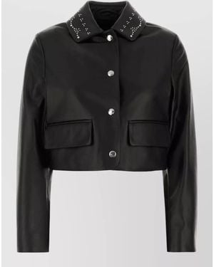 Marni Lambskin Leather Jacket - Black