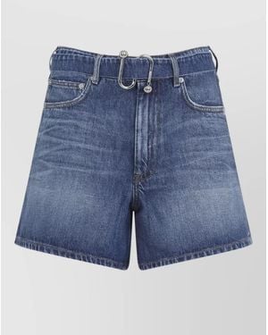 Sportmax Denim Knee-Length Shorts - Blue