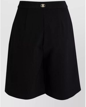 SIMONA CORSELLINI Pleated Tailored Shorts - Black