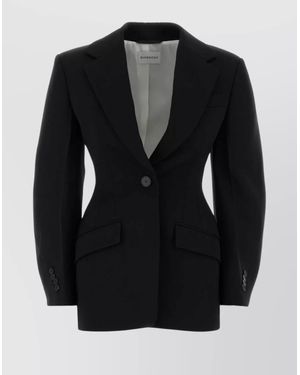 Givenchy Wool Single-Breasted Blazer - Black