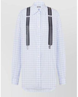 Moschino Cotton Checked Shirt - Blue