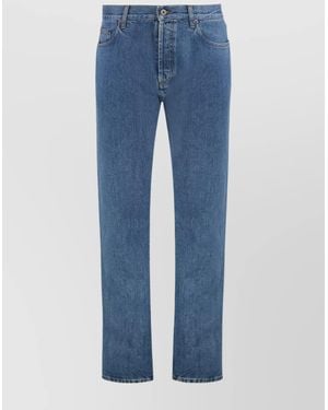Burberry Cotton Slim-Fit Jeans - Blue