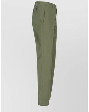 Polo Ralph Lauren Straight Leg Trousers Belt Loops Back Pockets - Green