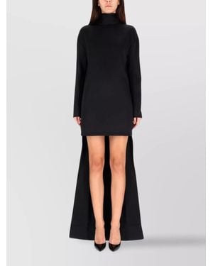 Tom Ford Sophisticated Mini Dress Back Drape - Black