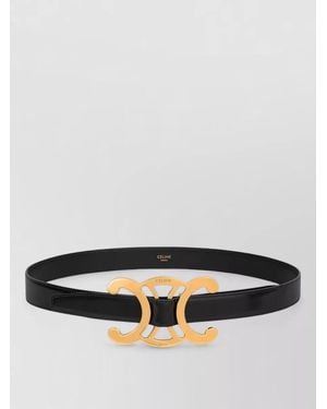 Celine Leather Belt - Gray