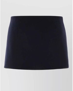 Miu Miu Cashmere Wool Mini Skirt - Blue