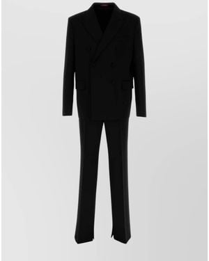 Gucci Wool Double-Breasted Suit - Black