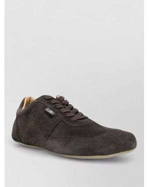 MM6 by Maison Margiela Leather Sneakers Lightweight Sole Cotton Detail - Multicolor