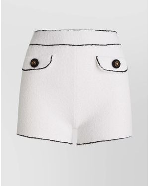 Moschino Contrasting Trim Tailored Shorts - Gray