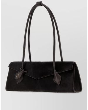 Alaïa Leather Shoulder Bag - Black