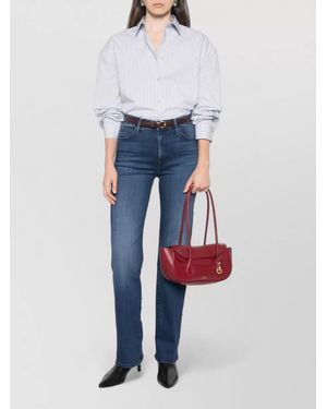 Mother Denim Kick Flare Jeans - White