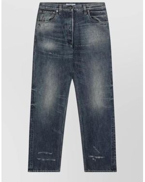 Prada Denim Pants Belt Loops Five Pocket Design - Blue