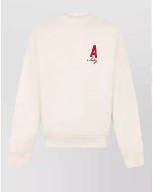 Autry Cotton Logo Print Sweatshirt - Natural