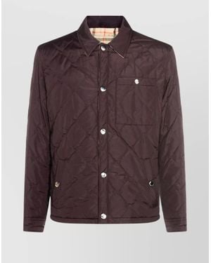 Burberry Insulated Jackets With Front Pockets And Long Sleeves - Brown