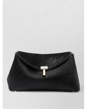 TOTEME Mini Clutch Bag Curved Silhouette - Black