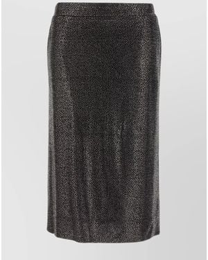 GIUSEPPE DI MORABITO Embellished Viscose Pencil Skirt - Black