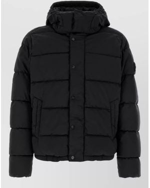Stone Island Down Padded Coat - Black