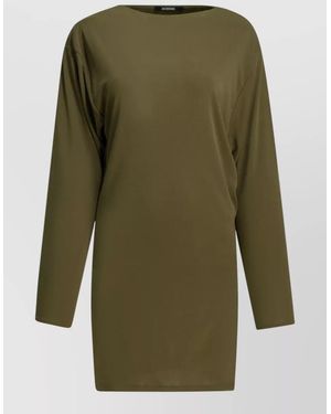 Jacquemus Draped V-Neck Strappy Mini Dress - Green