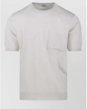 C.P. Company Cotton Crew Neck Jumper - White