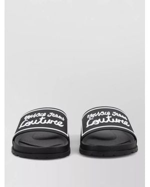 Versace Jeans Couture Rubber Slides - Black