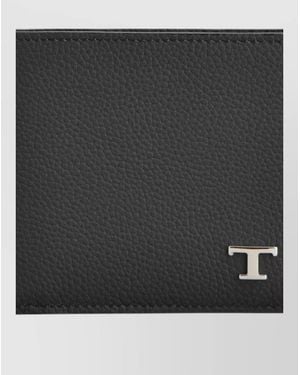 Tod's Leather Bifold Wallet - Black