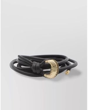 Golden Goose Leather Belt - Black