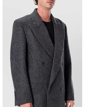 JW Anderson Wool Double-Breasted Coat - Grey