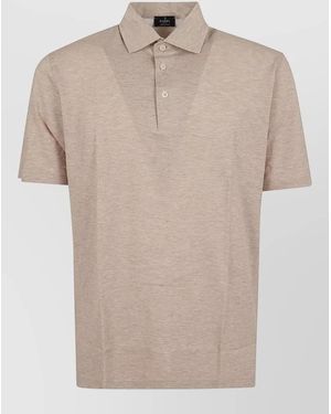 Barba Napoli Cotton Regular-Fit Polo Shirt - Natural