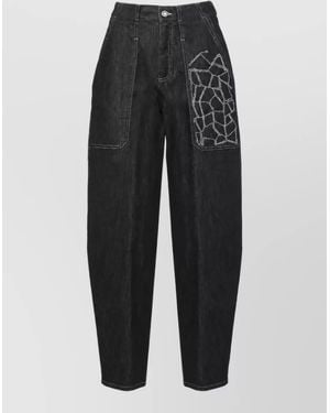 Panicale Straight-Leg Denim Jeans - Black